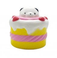 Squishy, jucarie parfumata, Jumbo, model tortulet cu urs panda