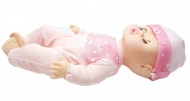 Papusa 'Bebel cel Scumpel' roz, cu biberon si pampers, in cutie originala - Img 3