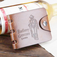 Portmoneu / portofel Baellery, piele - model cowboy / hunter