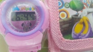 Set Ceas pentru fetite cu portofel, tip Minnie Mouse, model 2 - Img 2