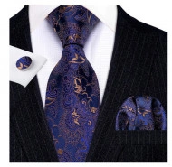 Set cravata + batista + butoni - matase 100% - model 65