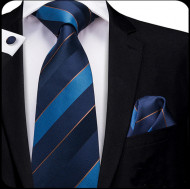 Set cravata + batista + butoni - matase 100% - model 74