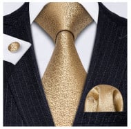 Set cravata + batista + butoni - matase naturala 100% - model 122