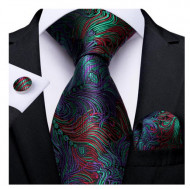 Set cravata + batista + butoni - matase naturala 100% - model 48