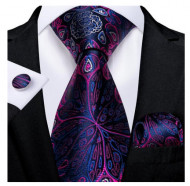 Set cravata + batista + butoni - matase naturala 100% - model 82
