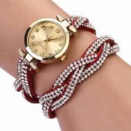 Ceas dama Fancy elegant watch - rosu burgund