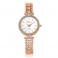 Ceas dama White & Golden Crystals