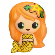 Jucarie Squishy, model sirena, orange