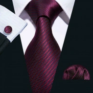 Set cravata + batista + butoni - matase 100% - model 10