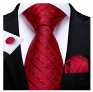 Set cravata + batista + butoni - matase naturala 100% - model 128
