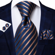 Set cravata + batista + butoni - matase naturala 100% - model 32