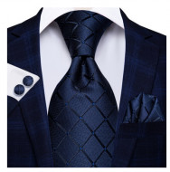 Set cravata + batista + butoni - matase naturala 100% - model 97