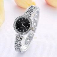 Ceas dama Black & Silver Crystals