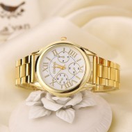 Ceas dama Geneva White & Gold