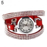 Ceas dama White Crystals on Red - Img 2