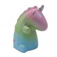 Jucarie squshy Jumbo, model dinozaur unicorn cu inimioara