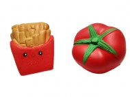 Jucarii squishy - set 2 bucati, rosie si cartofi prajiti, model 2