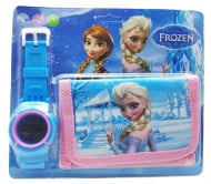 Set Ceas pentru fetite cu portofel, tip Frozen, model 2