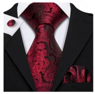 Set cravata + batista + butoni - matase 100% - model 123