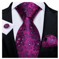 Set cravata + batista + butoni - matase 100% - model 142
