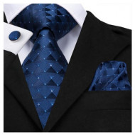 Set cravata + batista + butoni - matase naturala 100% - model 75