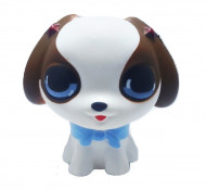 Squishy Jumbo ieftina model Little Cute Puppy, alb