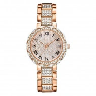Ceas dama elegant Full crystals - rose golden, cutie eleganta cadou