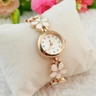 Ceas de dama Delicate Flower - alb