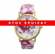 Ceas de dama Geneva Platinum model floral
