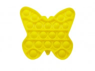 Jucarie Pop It, antistres, forma fluture galben