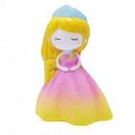 Jucarie Squishy, parfumata, model Delicate Princess in rochita roz