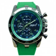 Ceas barbatesc sport / militar, Sbao, verde