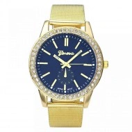 Ceas dama Geneva Dark Blue & Crystals
