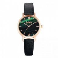 Ceas de dama modern, Gaiety, cadran in degrade, curea neagra