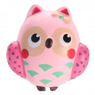 Jucarie Squishy, parfumata, bufnita cu fundita