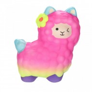 Jucarie Squishy parfumata, Jumbo, model mielusica cocheta - roz