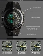 Ceas barbatesc Infantry, military - sport de lux + cutie originala - Img 3