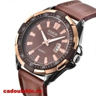 Ceas barbatesc masiv Xinew Time Master - brown + Cutie cadou - Img 3