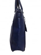 Geanta / poseta de dama, Candice, cu ornament pisica, culoare bleumarin - Img 3