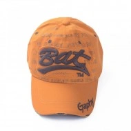 Sapca moderna cu broderie si inchidere reglabila - orange - Img 2
