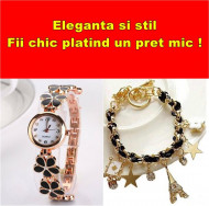 Set elegant (ceas si bratara), cadoul chic perfect