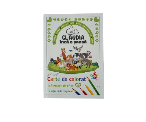Carte de colorat cu animăluțe