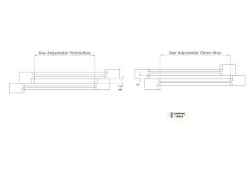 LINGOTIERA REVERSIBILA PENTRU PLACA 3 SI 4.5 MM - Img 2