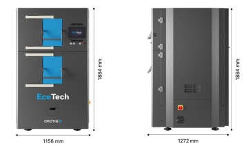 CUPTOR ROTATIV CU CAMERA DUBLA PENTRU CALCINARE OROTIG ECO-TECH - Img 4