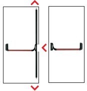Kit antipanica usa 2 canate CISA fara maner exterior