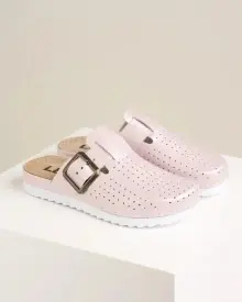 Kožne ženske anatomske klompe 212 svetlo roze
