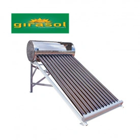 Calentador Solar GIRASOL de 12 Tubos para 4 personas, en Baja Presión (Gravedad-Tinaco)