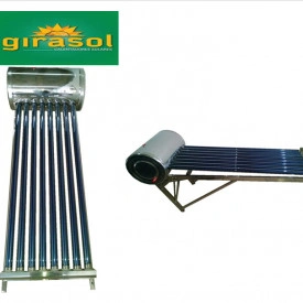 Calentador Solar GIRASOL de 8 Tubos para 1 o 2 personas, en Baja Presión (Gravedad-Tinaco)