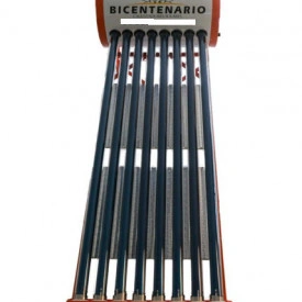 Calentador Solar Bicentenario de 8 Tubos para 1 o 2 personas (Baja Presión)