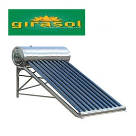 Calentador Solar GIRASOL de 10 Tubos para 3 personas, en baja Baja Presión (Gravedad-Tinaco)